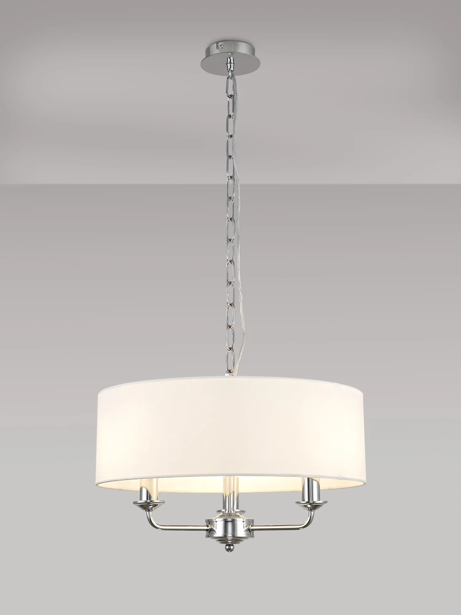 Banyan 45cm 3 Light Pendant DK0001  Deco Banyan CH WH